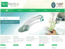 Tablet Screenshot of neomedica-ns.co.rs
